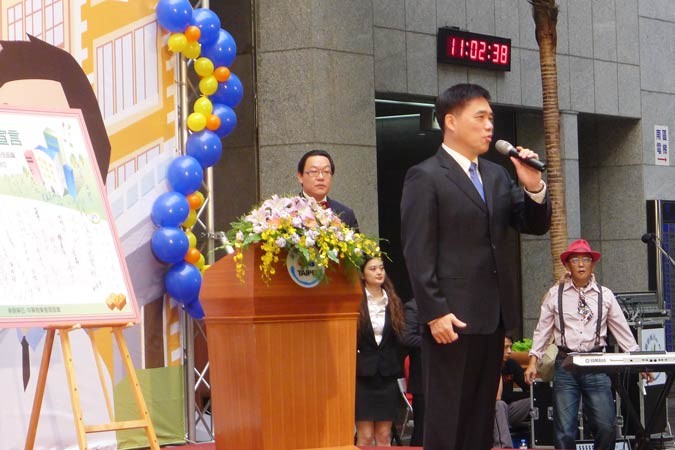 開幕記者會-台北市長郝龍斌前來致詞